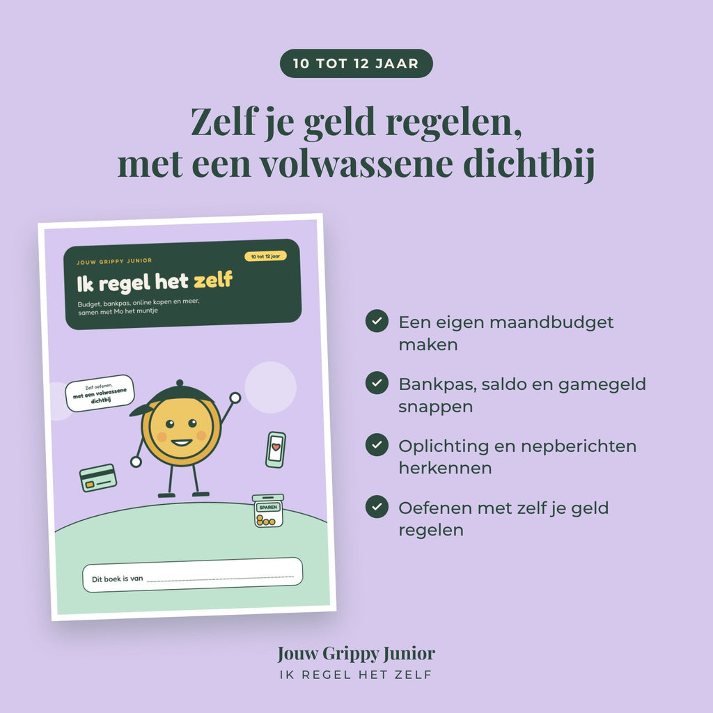 Jouw Grippy Junior — Ik regel het zelf werkboek (10 tot 12 jaar)