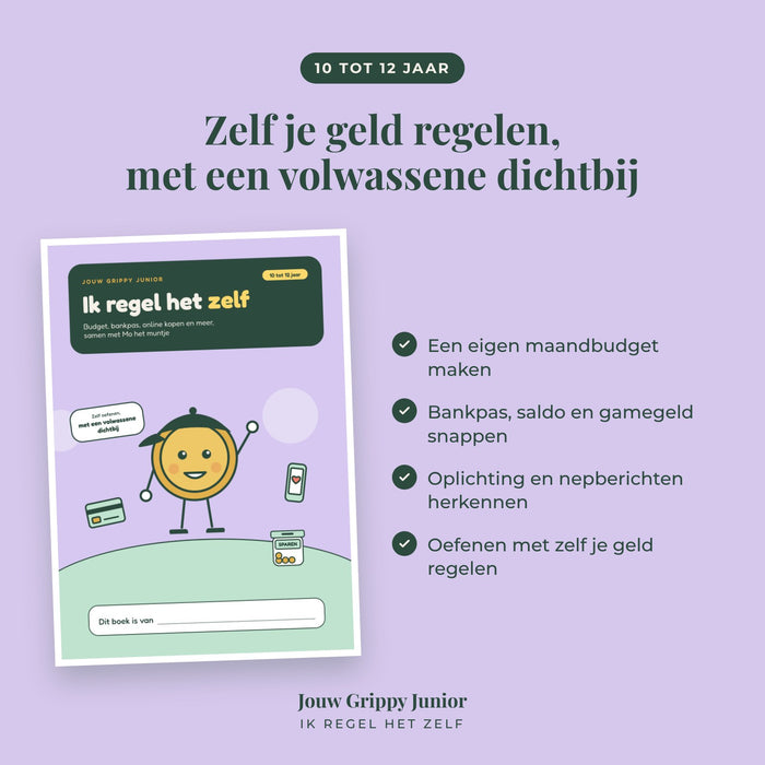 Jouw Grippy Junior — Ik regel het zelf werkboek (10 tot 12 jaar)