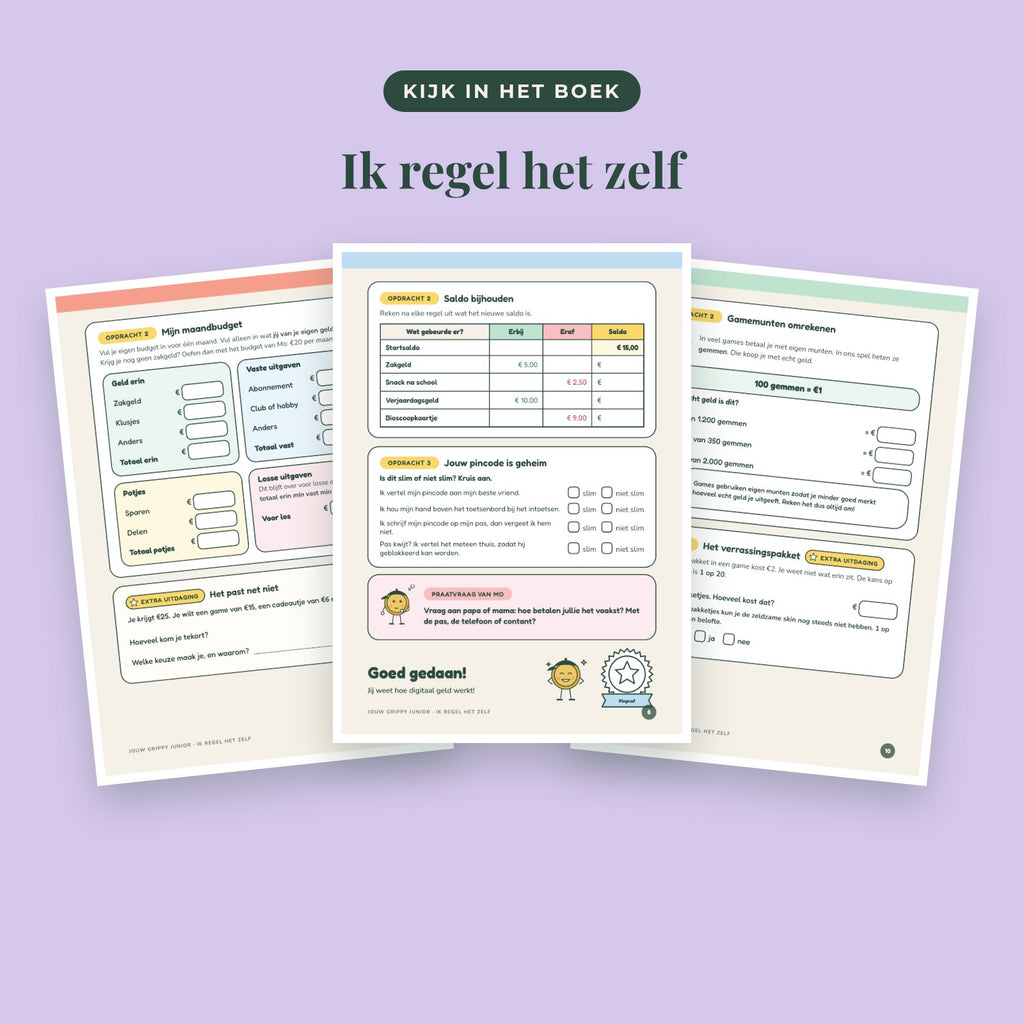 Jouw Grippy Junior — Ik regel het zelf werkboek (10 tot 12 jaar)